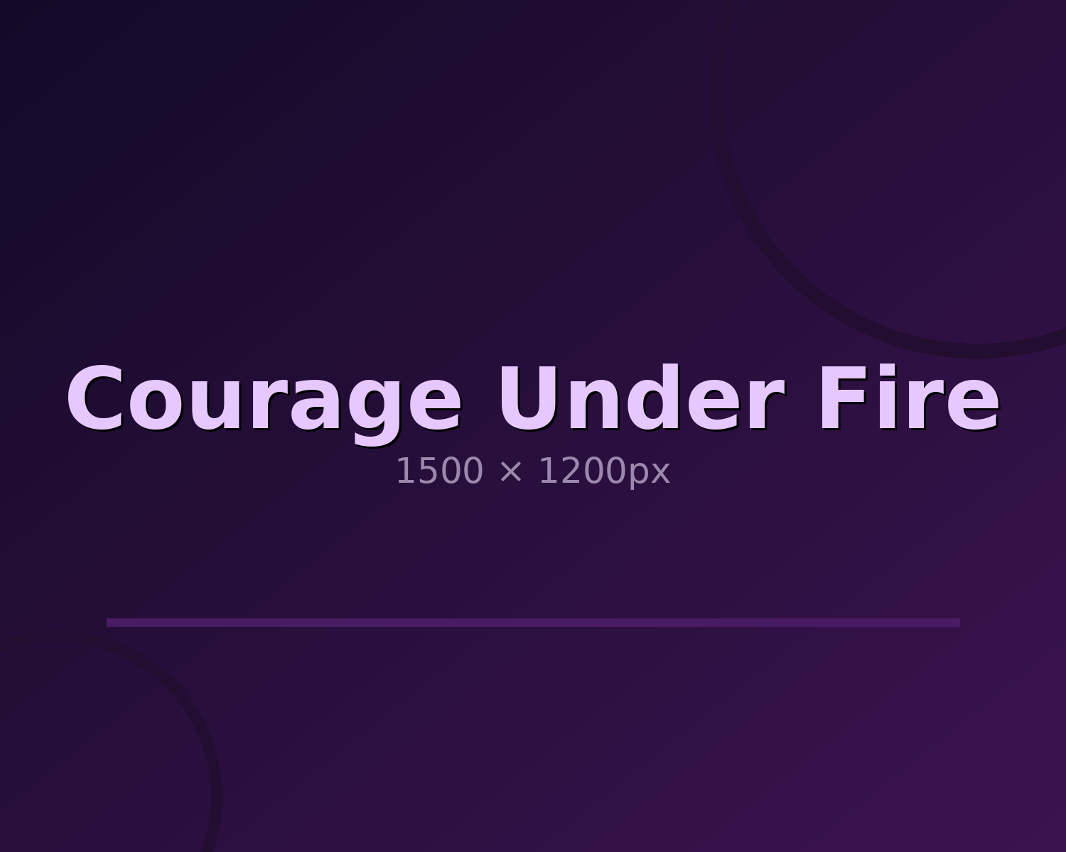 (image for) Courage Under Fire Linked