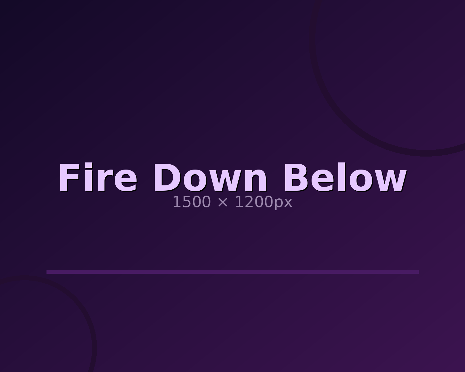 (image for) Fire Down Below Linked