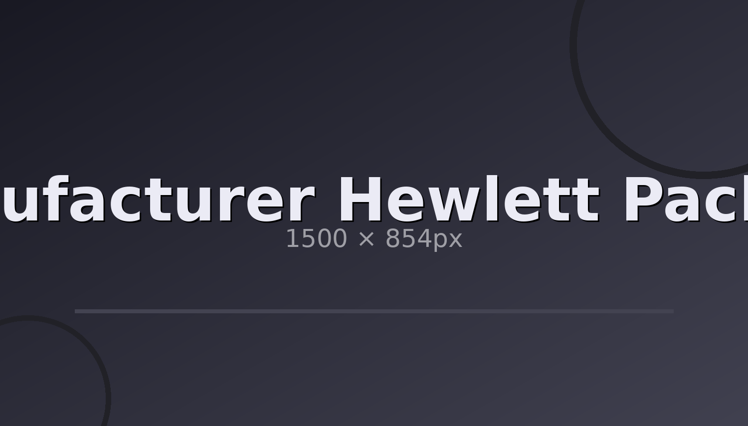(image for) Hewlett Packard